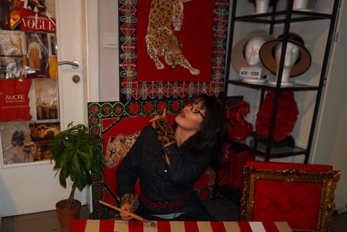 women in art studio