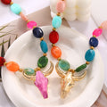 Western Y2K Bull Head Necklace